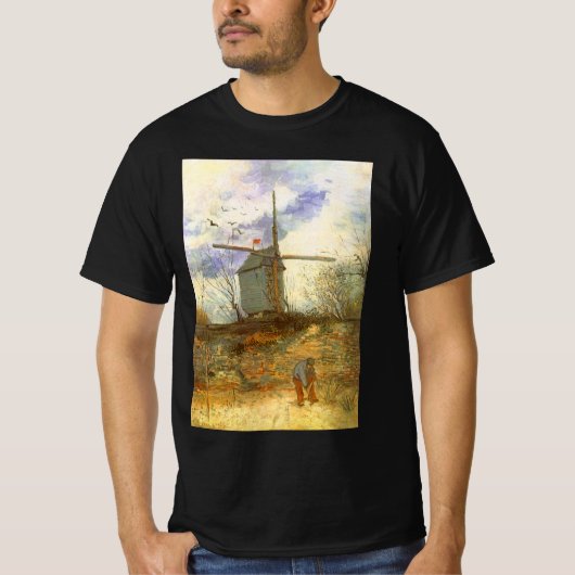 Vincent van Gogh - Moulin de la Galette, Windmill T-Shirt (Vorderseite)