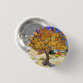Vincent Van Gogh Mulberry Tree Fine Art Button (Vorne & Hinten)