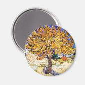 Vincent Van Gogh Mulberry Tree Fine Art Magnet (Vorderseite/Rückseite)