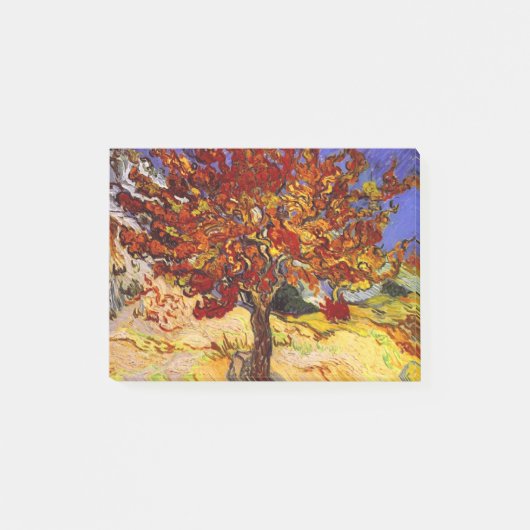 Vincent Van Gogh Mulberry Tree Kunstmalerei Post-it Klebezettel (Vorderseite)