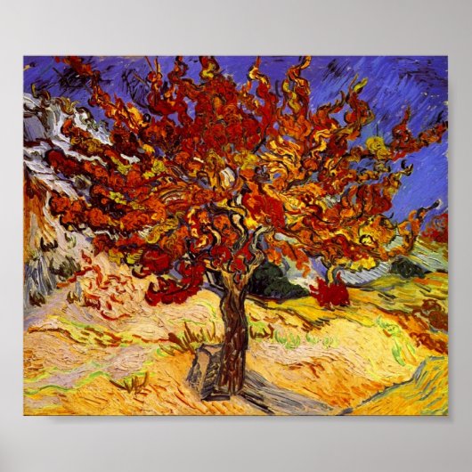 Vincent Van Gogh Mulberry Tree Kunstmalerei Poster (Vorne)