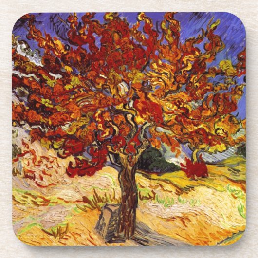 Vincent Van Gogh Mulberry Tree Kunstmalerei Untersetzer (Vorderseite)