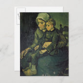 Vincent van Gogh | Mutter und Kind, 1885 Postkarte (Vorne/Hinten)
