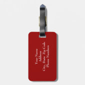 Vincent van Gogh-Niederlassungen mit Mandel-Blüte Gepäckanhänger (Rückseite vertikal)