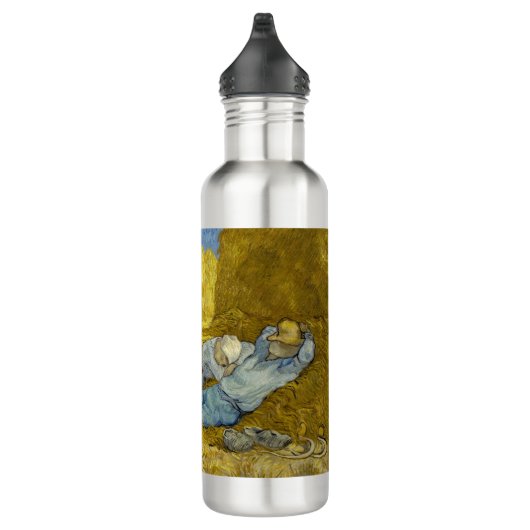 Vincent Van Gogh - Noon, Erholung aus der Arbeit / Edelstahlflasche (Rechts)