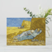 Vincent Van Gogh - Noon, Erholung aus der Arbeit / Einladung (Stehend Vorderseite)