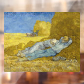 Vincent Van Gogh - Noon, Erholung aus der Arbeit / Fensteraufkleber (Blatt 2)