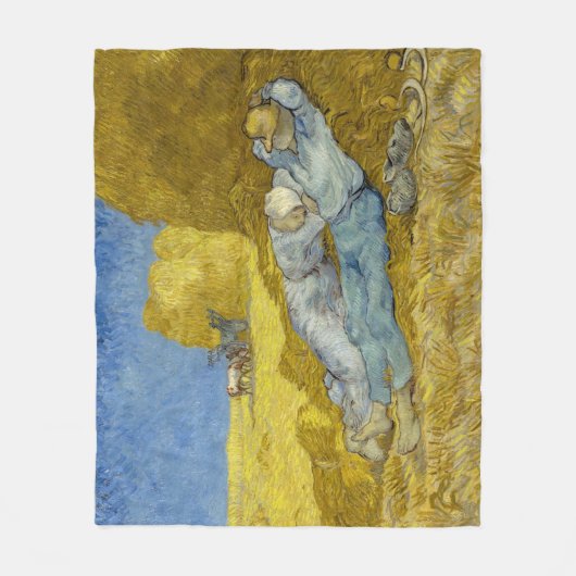 Vincent Van Gogh - Noon, Erholung aus der Arbeit / Fleecedecke (Vorderseite)