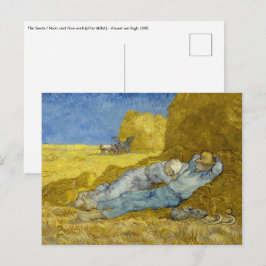 Vincent Van Gogh - Noon, Erholung aus der Arbeit / Postkarte