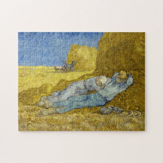 Vincent Van Gogh - Noon, Erholung aus der Arbeit / Puzzle (Horizontal)