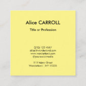 Vincent Van Gogh - Noon, Erholung aus der Arbeit / Quadratische Visitenkarte (Rückseite)