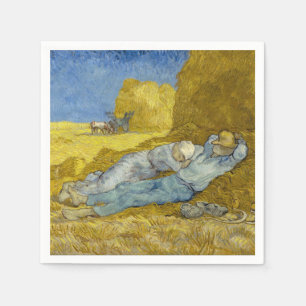 Vincent Van Gogh - Noon, Erholung aus der Arbeit / Serviette