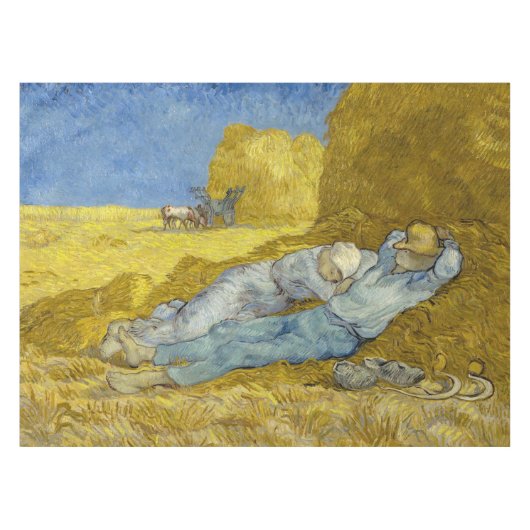 Vincent Van Gogh - Noon, Erholung aus der Arbeit / Tischdecke (Vorderseite (Horizontal))