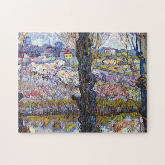 Vincent Van Gogh - Obstgarten in Bloom mit Poplars Puzzle (Horizontal)