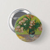 Vincent Van Gogh Oleander Blume Malerei Button (Vorne & Hinten)