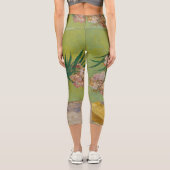 Vincent Van Gogh Oleander Blume Malerei Capri Leggings (Rückseite)