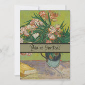 Vincent Van Gogh Oleander Blume Malerei Einladung (Vorderseite)