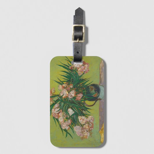 Vincent Van Gogh Oleander Blume Malerei Gepäckanhänger (Vorderseite Vertikal)