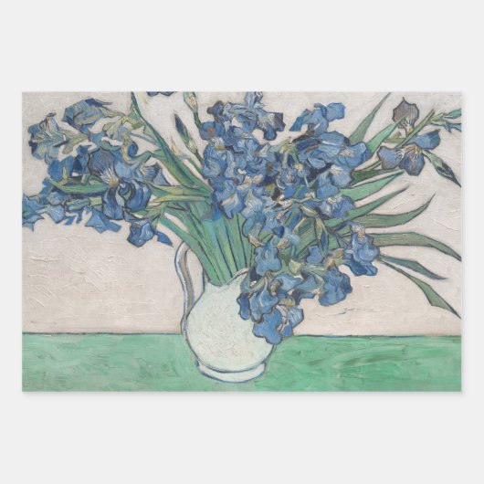 Vincent Van Gogh Oleander Blume Malerei Geschenkpapier Set (Vorderseite 2)