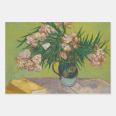 Vincent Van Gogh Oleander Blume Malerei Geschenkpapier Set (Vorderseite)
