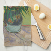 Vincent Van Gogh Oleander Blume Malerei Geschirrtuch (Viertel Falte)