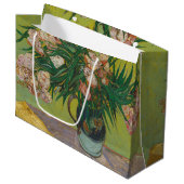 Vincent Van Gogh Oleander Blume Malerei Große Geschenktüte (Vorderseite Schrägansicht)