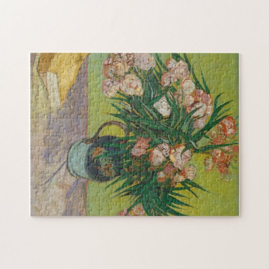Vincent Van Gogh Oleander Blume Malerei Puzzle (Horizontal)
