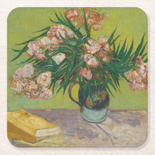 Vincent Van Gogh Oleander Blume Malerei Rechteckiger Pappuntersetzer