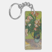 Vincent Van Gogh Oleander Blume Malerei Schlüsselanhänger (Vorderseite links)