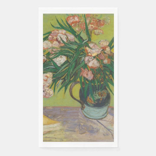 Vincent Van Gogh Oleander Blume Malerei Serviette (Vorderseite)