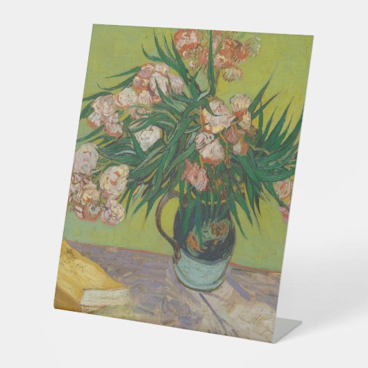 Vincent Van Gogh Oleander Blume Malerei Sockelschild (Vorderseite)
