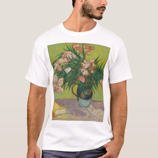 Vincent Van Gogh Oleander Blume Malerei T-Shirt (Vorderseite)