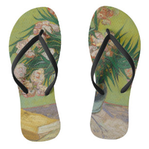 Vincent Van Gogh Oleander-Blumenmalerei Badesandalen