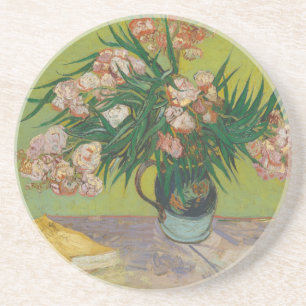 Vincent Van Gogh Oleander-Blumenmalerei Getränkeuntersetzer