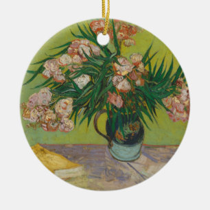 Vincent Van Gogh Oleander-Blumenmalerei Keramik Ornament