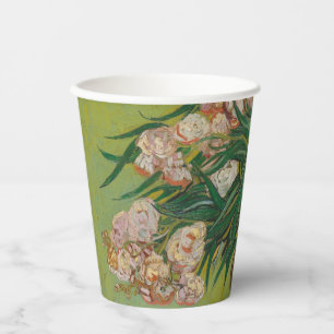 Vincent Van Gogh Oleander-Blumenmalerei Pappbecher