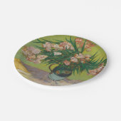 Vincent Van Gogh Oleander-Blumenmalerei Pappteller (Schrägansicht)