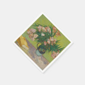 Vincent Van Gogh Oleander-Blumenmalerei Serviette (Ecke)