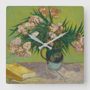 Vincent Van Gogh Oleander Quadratische Wanduhr