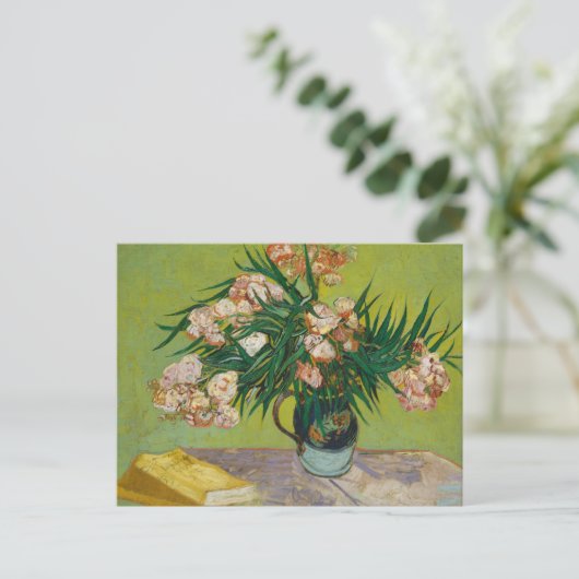 Vincent Van Gogh Oleander Still Life Postkarte (Stehend Vorderseite)