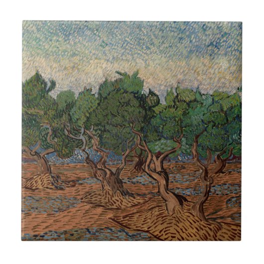 Vincent van Gogh - Olive Grove Fliese (Vorderseite)