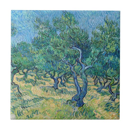 Vincent van Gogh - Olive Grove Fliese (Vorderseite)