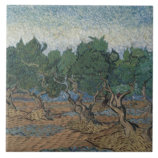 Vincent van Gogh - Olive Grove Fliese (Vorderseite)