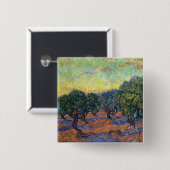 Vincent Van Gogh Olive Grove Impressionismus Art Button (Vorne & Hinten)