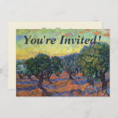 Vincent Van Gogh Olive Grove Impressionismus Art Einladung (Vorne/Hinten)