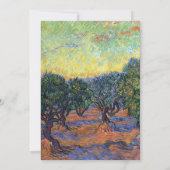 Vincent Van Gogh Olive Grove Impressionismus Art Einladung (Rückseite)