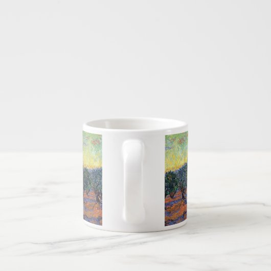 Vincent Van Gogh Olive Grove Impressionismus Art Espressotasse (Rückseite)