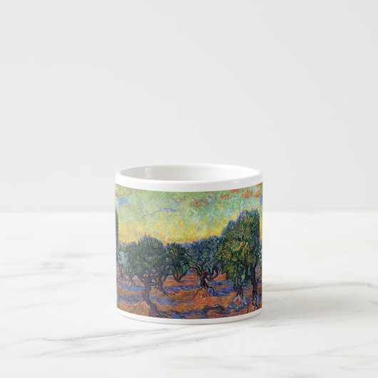 Vincent Van Gogh Olive Grove Impressionismus Art Espressotasse (Vorderseite)