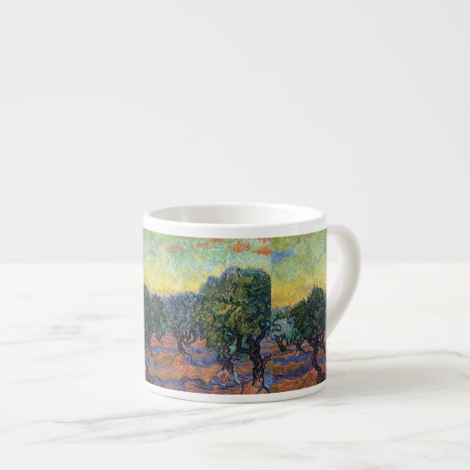 Vincent Van Gogh Olive Grove Impressionismus Art Espressotasse (Vorderseite Rechts)