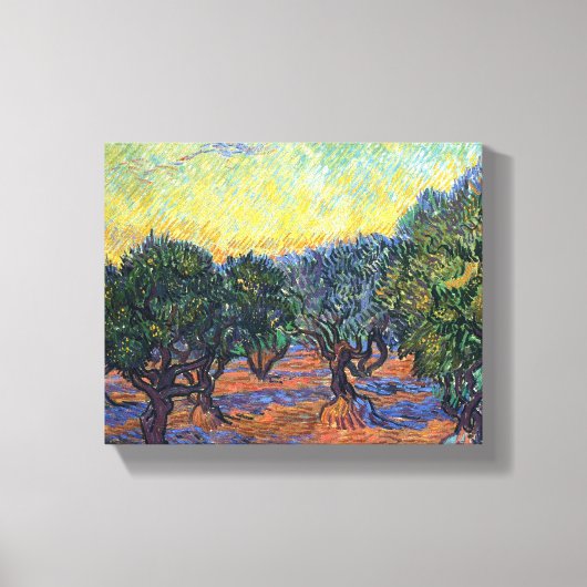 Vincent Van Gogh Olive Grove Impressionismus Art Leinwanddruck (Vorderseite)